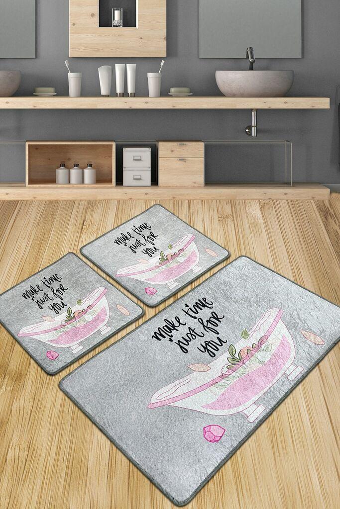 L'essentiel Maison Set od 3 kupaonska tepiha Colorful
