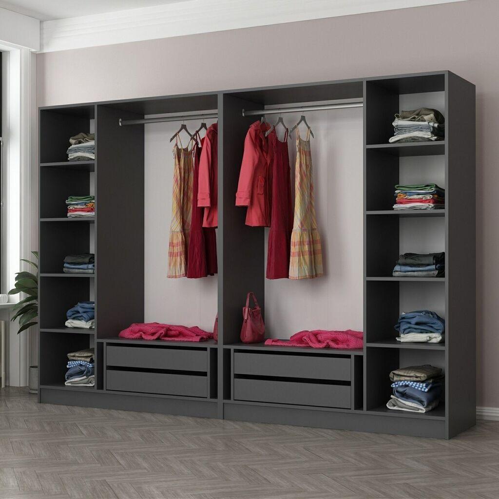 Hanah Home Ormar Kale-5044, 270x210x52 cm, Antracit