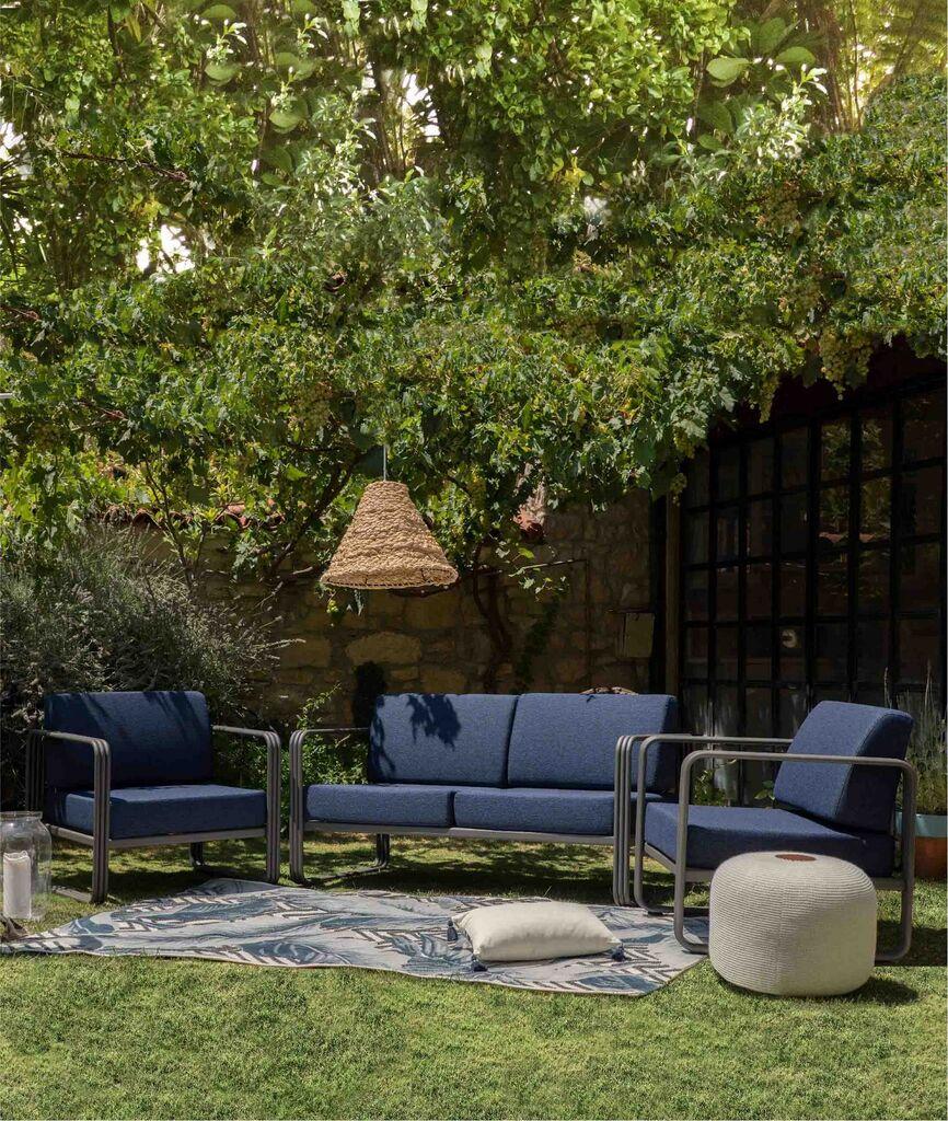 Hanah Home vrtna stolica 700301, 62 x 84 x 74 cm, tamnoplava