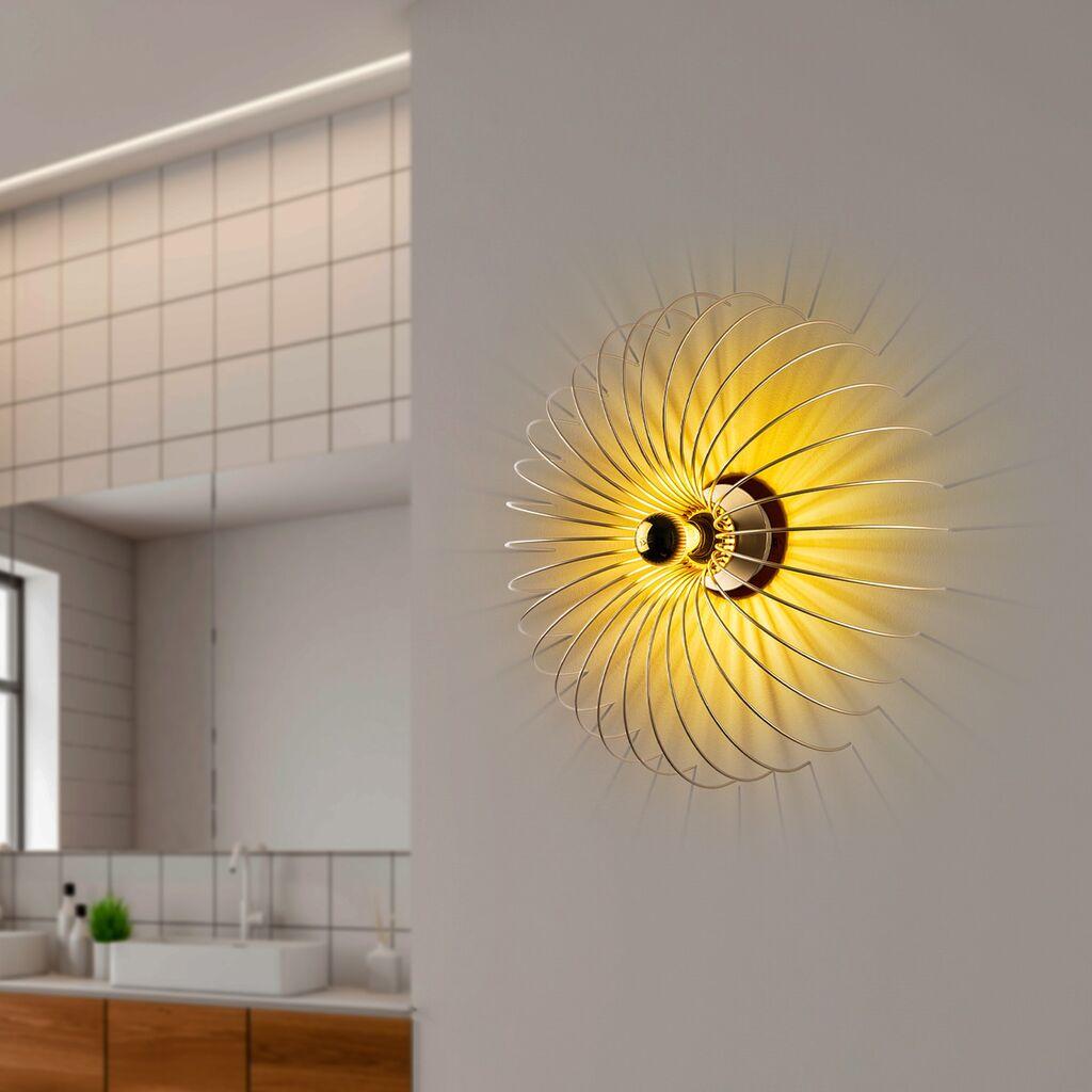 Opviq Zidna lampa Karsortel-N-643-1, 56x16x56cm, IP20, Zlatna boja