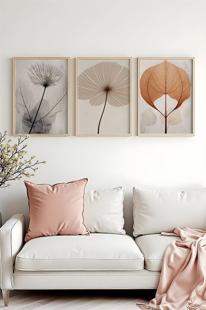 Wallity Uramljena slika Huhu481, 50x70 cm , 3 dijela