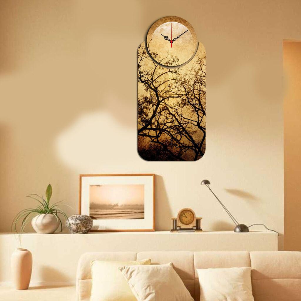 Zidni sat Wallity YMS-25, 68x32 cm, 2 dijela