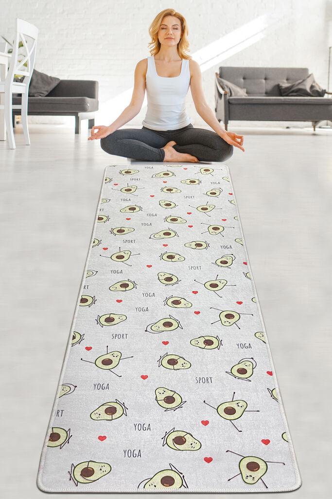 Prostirka za jogu Vital and Vivid Avocado Djt, 60x200cm, šarena