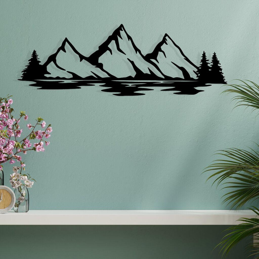 Wallity Zidna dekoracija Nino, 68,5x23,5cm, Crna