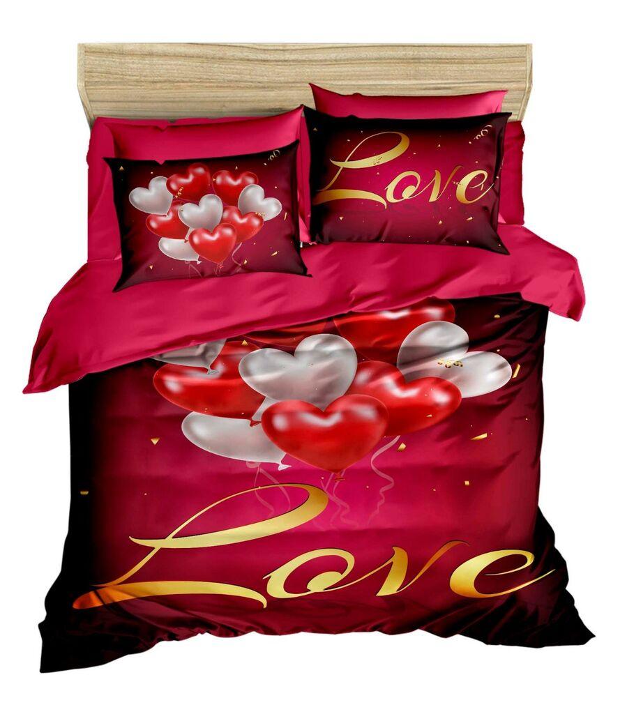 L'essentiel Maison set posteljine 156, 160x220cm, crvena