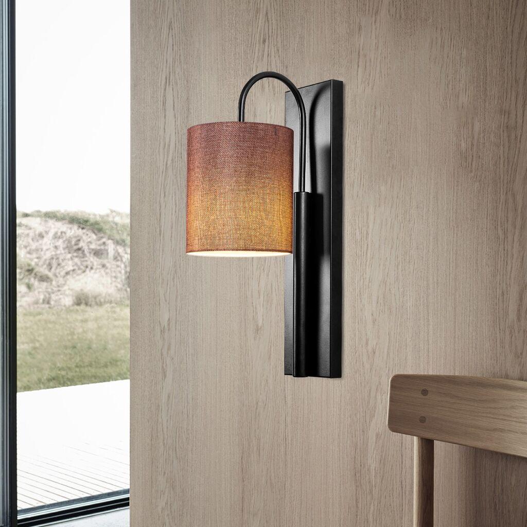 Opviq Zidna lampa E27 Grlo, Crno-smeđa