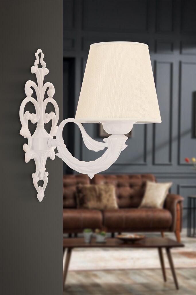 Opviq Zidna lampa Lily, 15x10x13cm, IP20, Krem-bijela