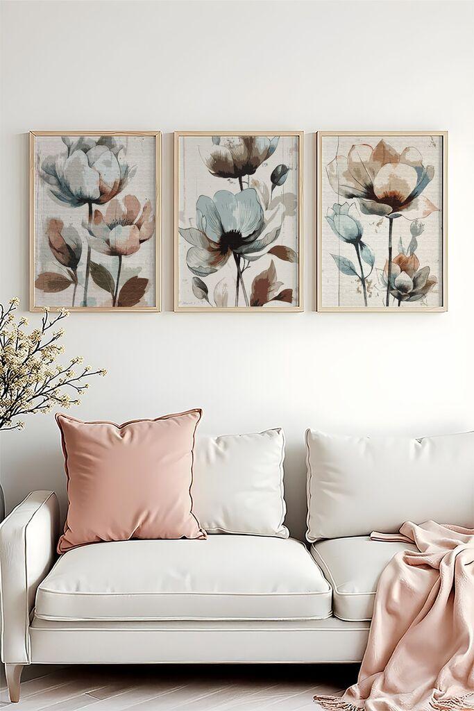 Uramljena slika Wallity Huhu478, 20x30 cm, 3 dijela