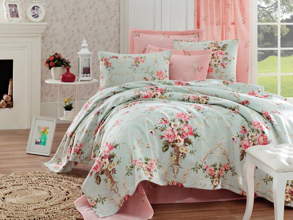 L'essentiel Maison Set Prekrivač za bračni krevet Alanur, 200x235cm, Mint