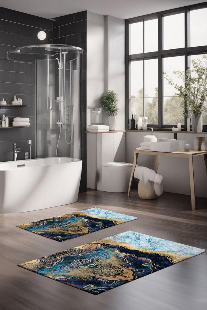 L'essentiel Maison Set tepiha za kupatilo CT-5023, 2 komada, šareni