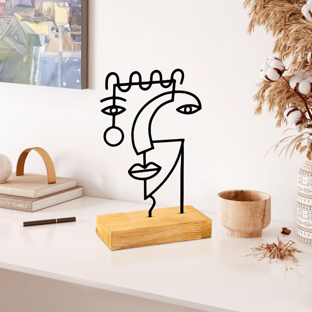 Aberto Design Dekorativna figura Jesen, 28x8x17 cm, Crna