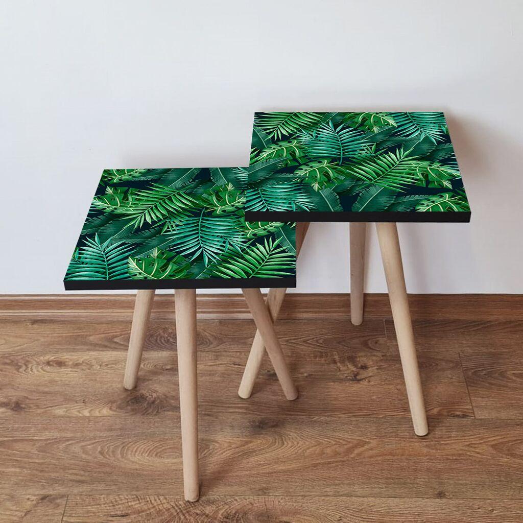 Hanah Home set stolića za kafu 2Shp58, 2 dijela, šareni
