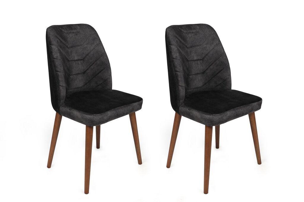 Hanah Home trpezarijski set stolica Dallas-557 V2, antracit