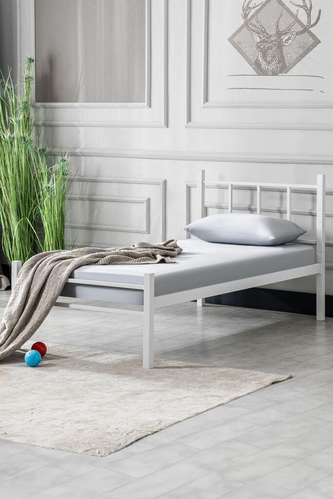 Hanah Home Okvir kreveta K90, 90x95x190 cm, Bijela