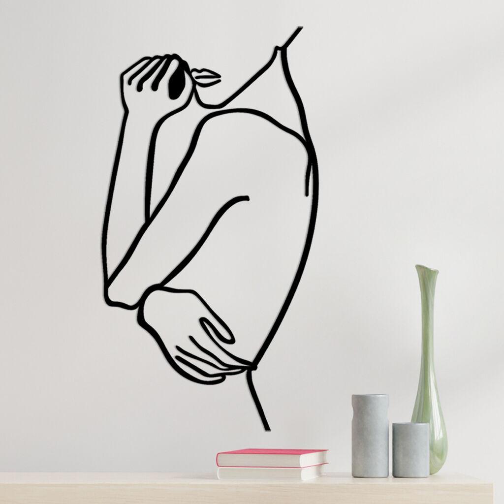 Wallity Zidna dekoracija Žena 2, 70x38cm, Crna