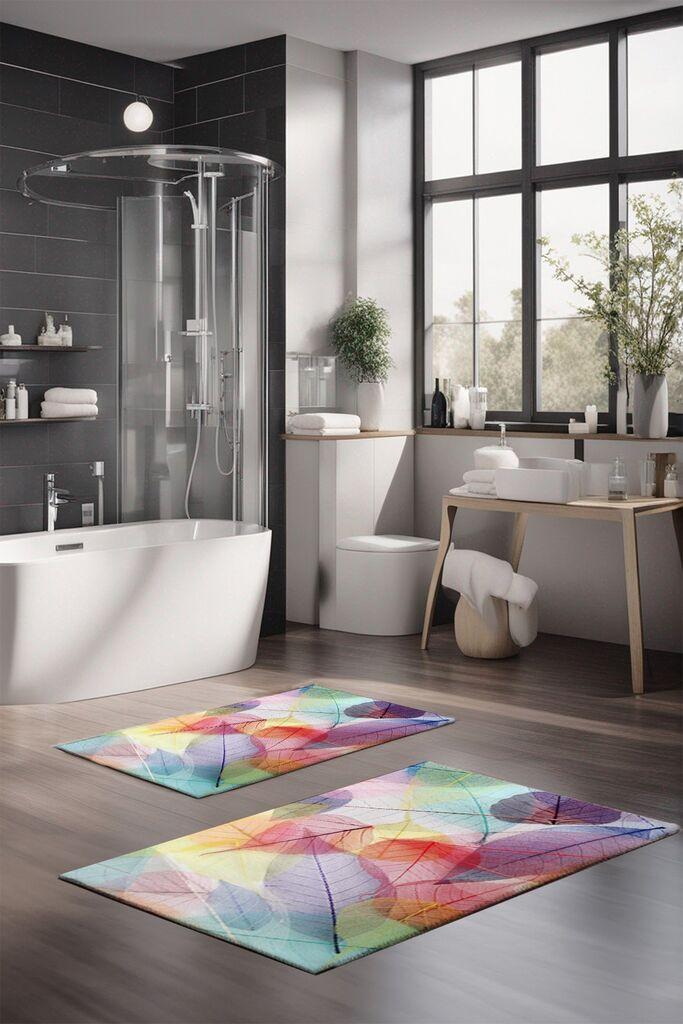 L'essentiel Maison Set prostirki za kupatilo CT-5260, 2 komada, šarene