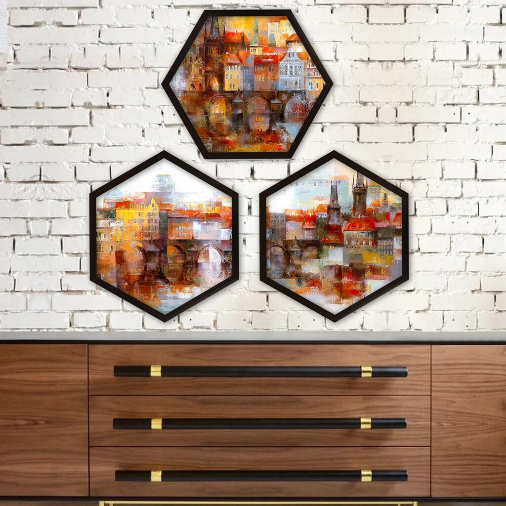 Wallity Uokvirena slika 6GEN739130269, 35x35 cm, 3 dijela