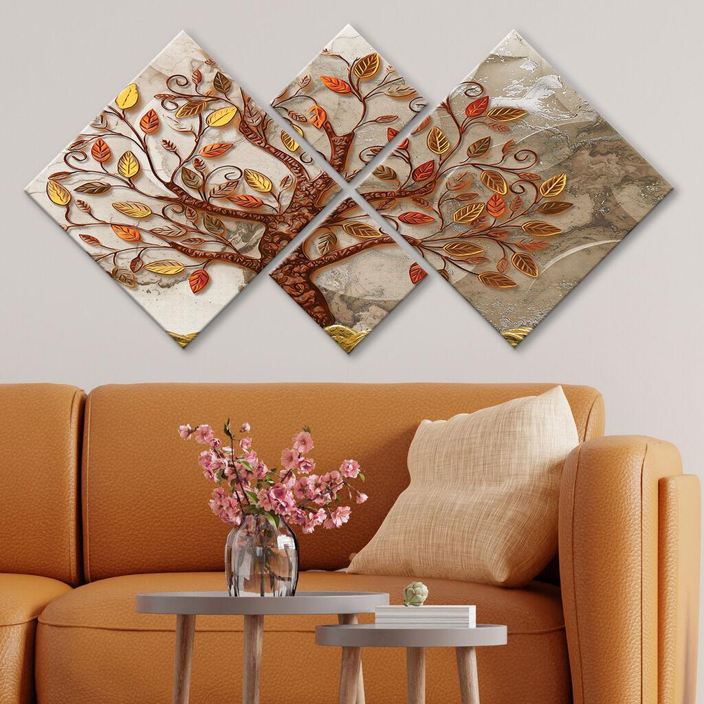Wallity slika 4MDF1787222420, 60x115 cm, 4 dijela
