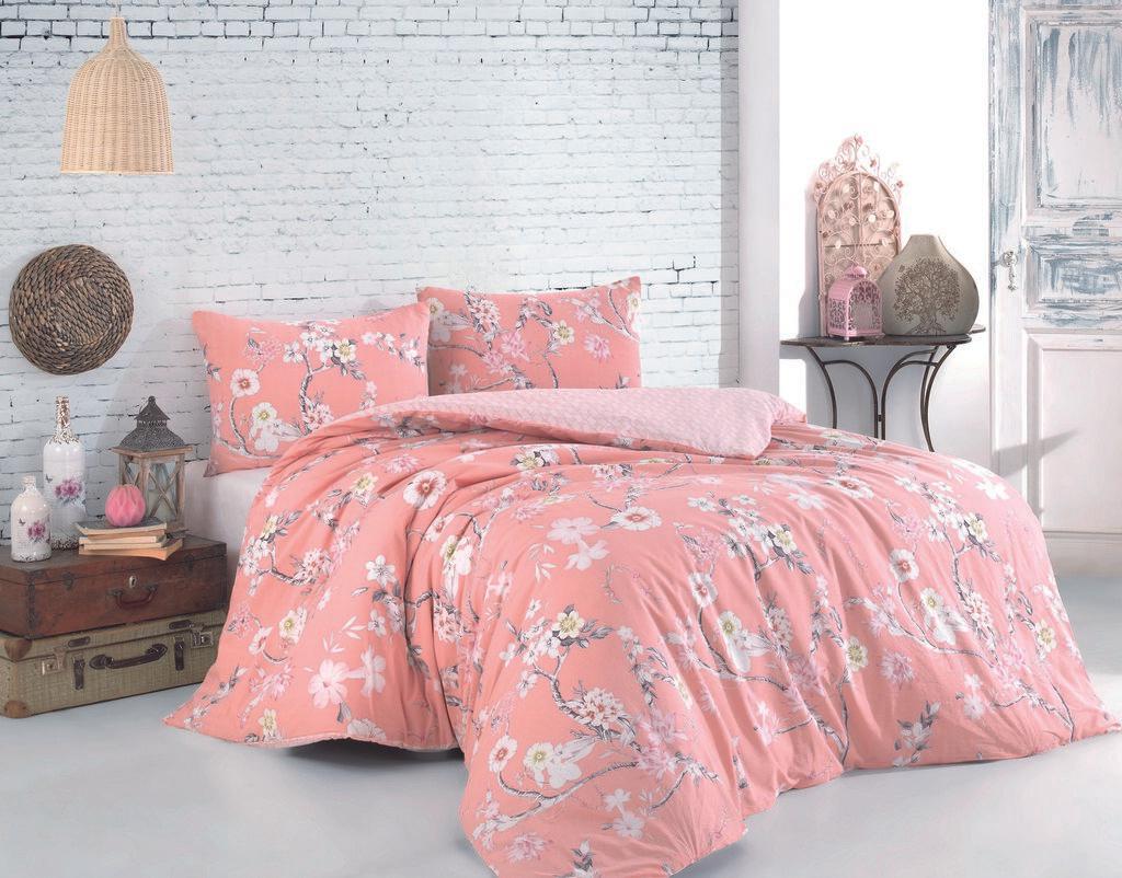L'essentiel Maison set posteljine Ardenya, 200x220 cm, roze-bijela