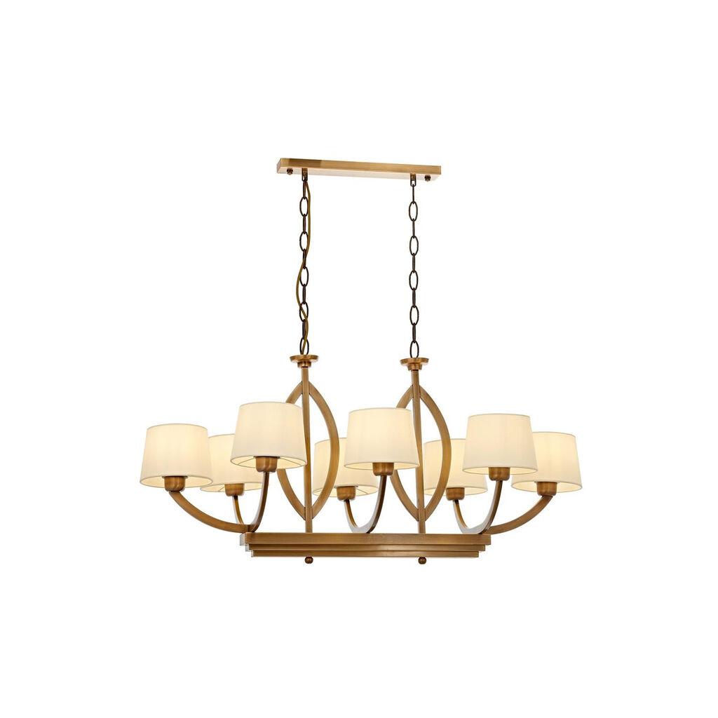 Opviq Luster Av-1876-8Es-Ym, 90x100x55 cm, Smeđe-krem