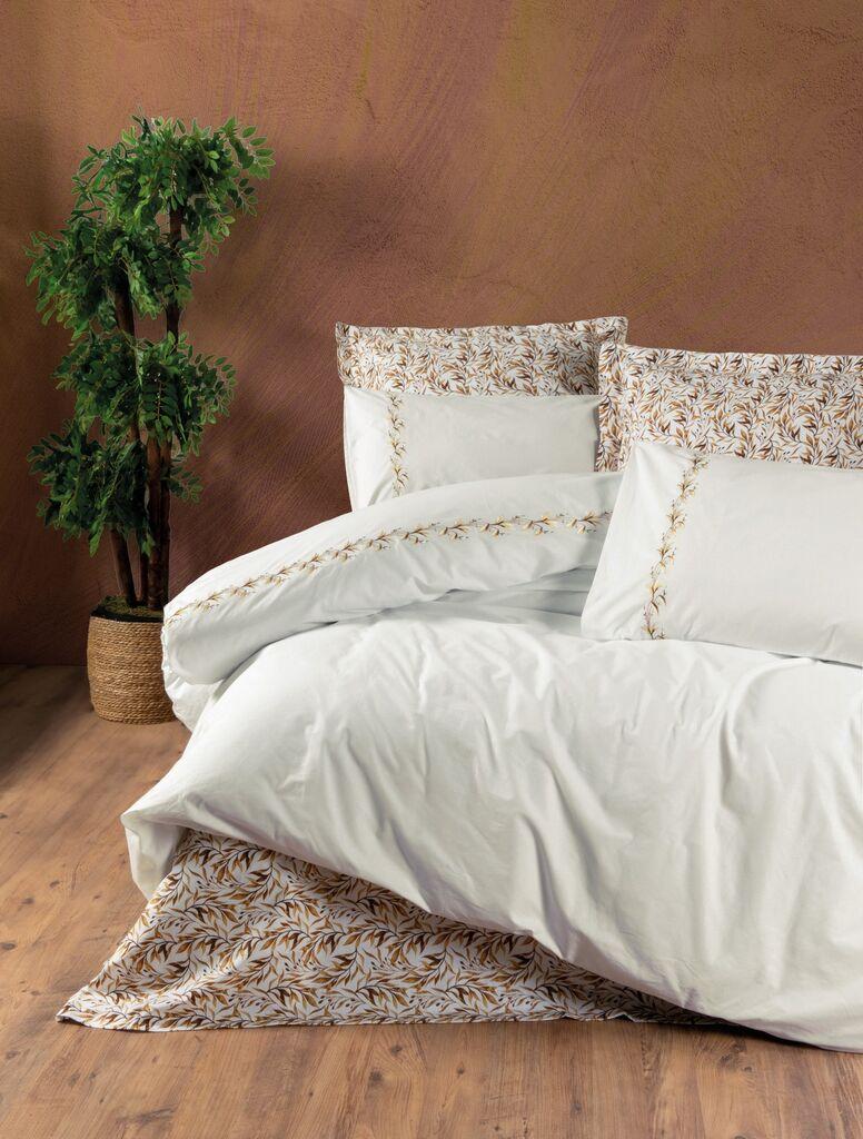 L'essentiel Maison Polite set posteljine, bijelo-braon