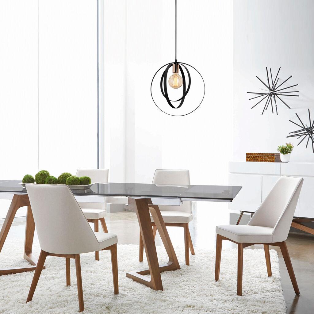 Opviq Vaveyla 446 Viseća svjetiljka, E27, 40W, IP20, Crna