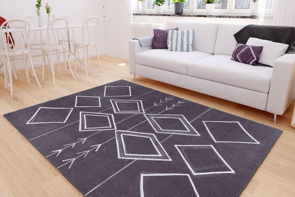 Conceptum Hypnose tepih Ada Gonul Chenille 297, 75x150cm, crni