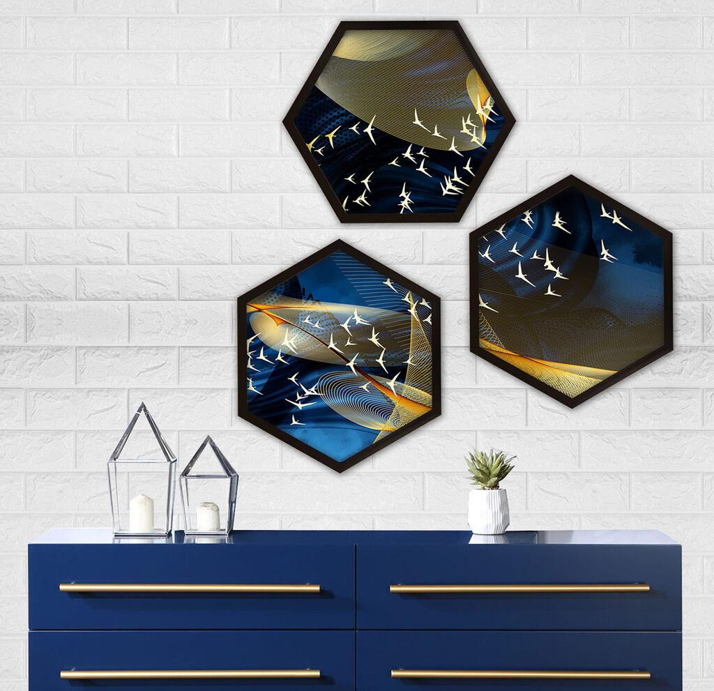Wallity Uokvirena slika 6GEN161348, 35x35 cm, 3 dijela