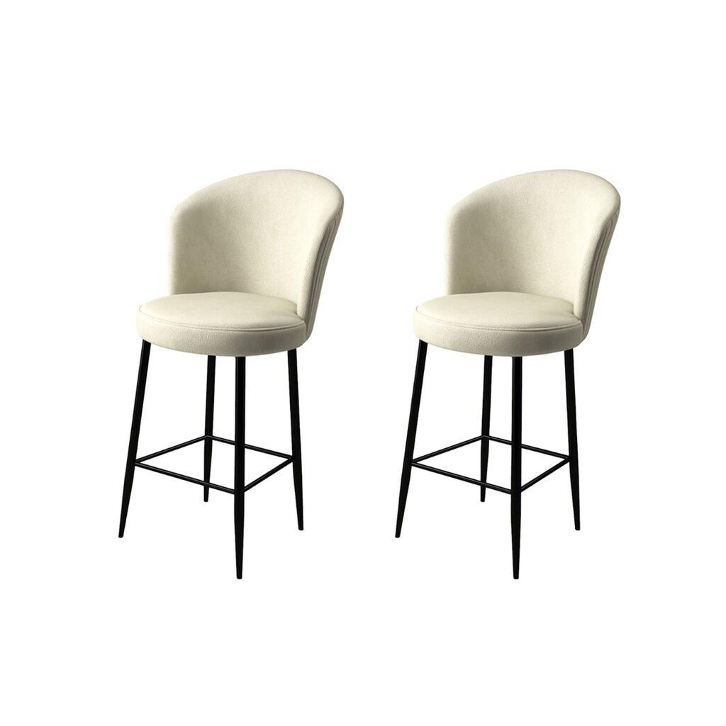 Hanah Home Set barskih stolica Fora, 2 dijela, krem-crna