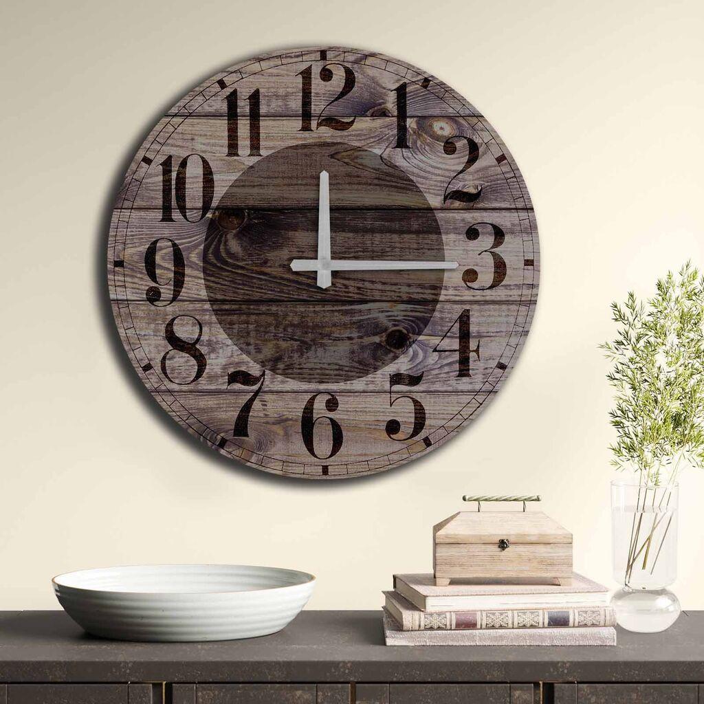 Zidni sat Wallity MDF 50cm šareni