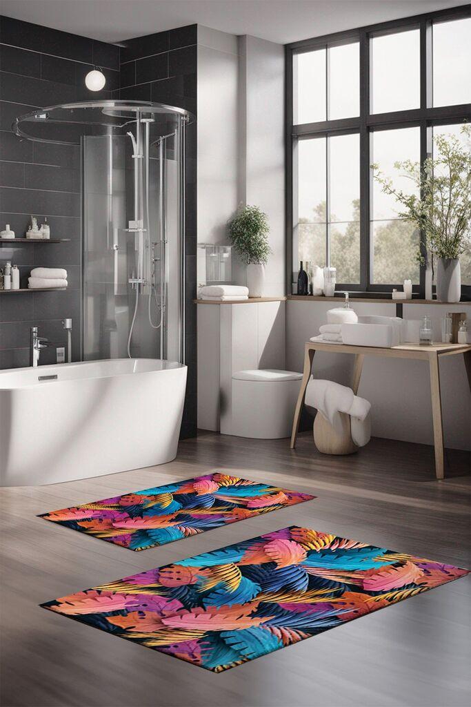 L'essentiel Maison Set tepiha za kupatilo CT-5307, 2 komada, šareni
