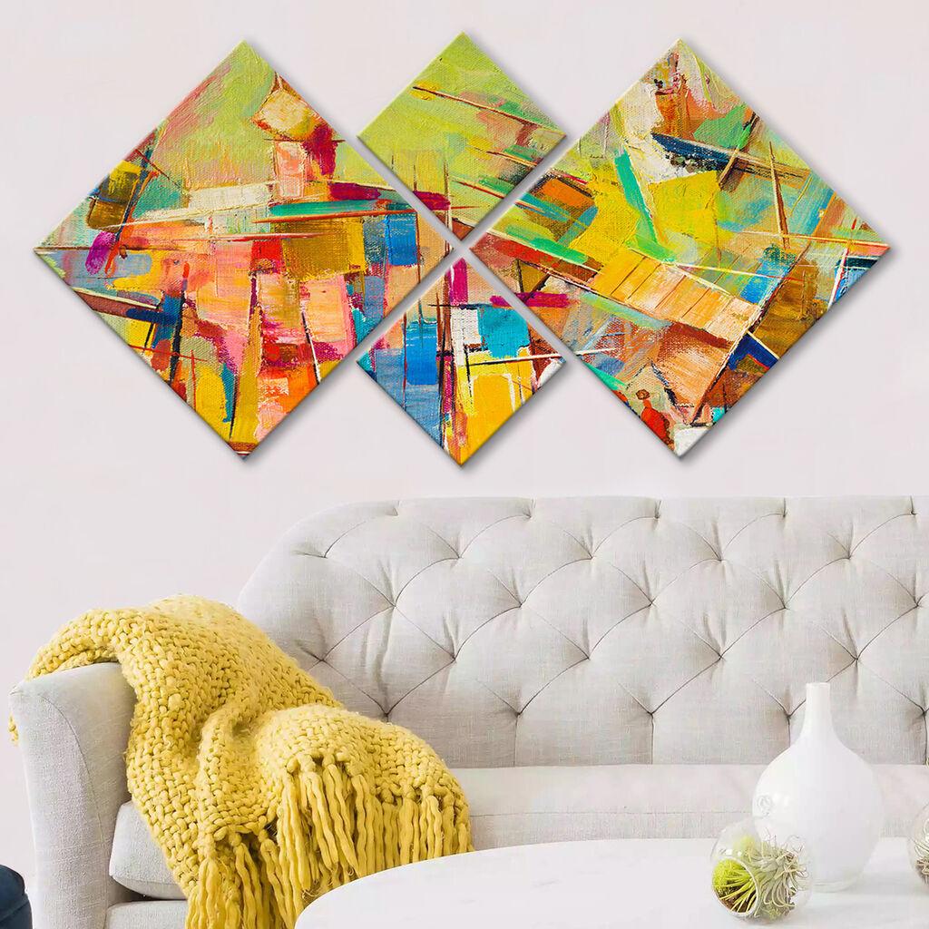 Wallity slika 4MDF129236510, 60x115 cm, 4 dijela