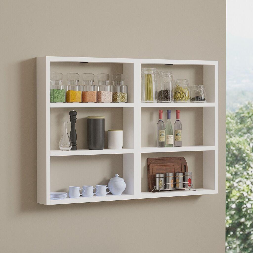 Hanah Home Zidna polica Hexa, 84,6x60x9 cm