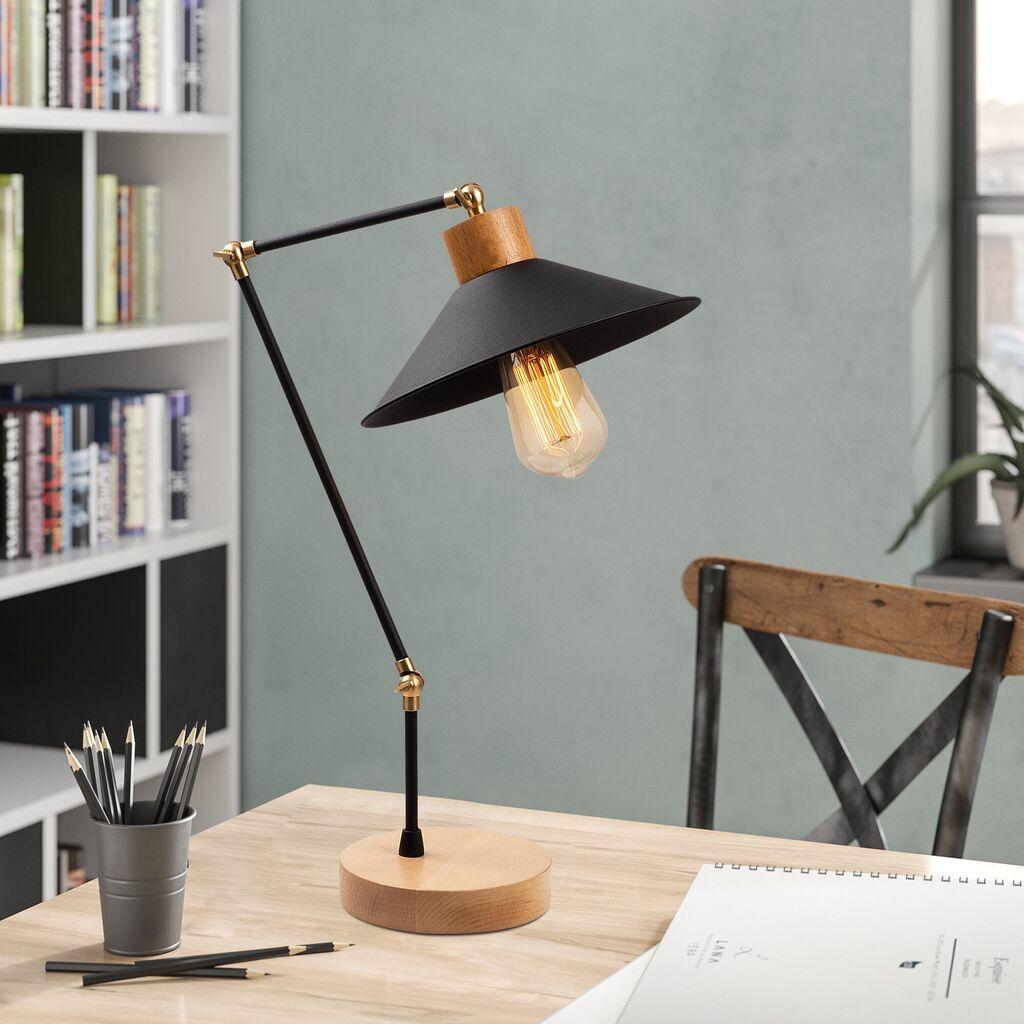 Opviq Stona lampa E27 Grlo, Crna