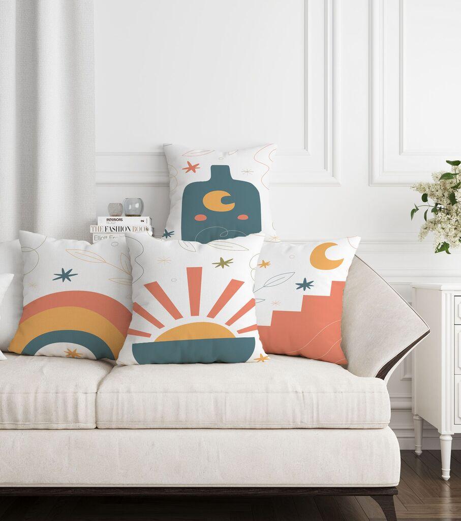 Aberto Design Set ukrasnih jastučnica ASR-plw4-7, 43 x 43 cm, 4 komada, Višebojne
