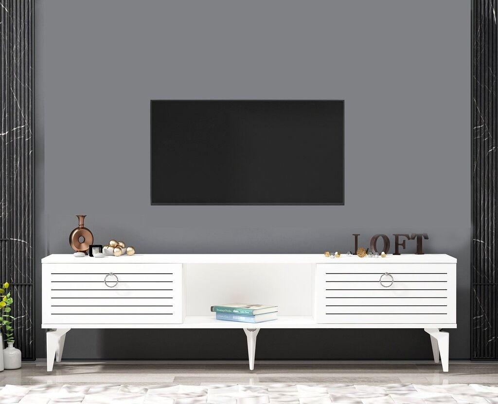 Hanah Kućna TV komoda Arona, 150x44,6x29,6 cm, Bijela
