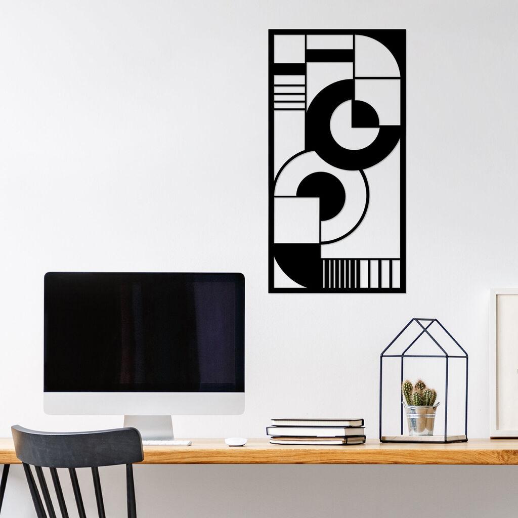 Wallity Zidna dekoracija Hipnoza 2, 37x71 cm, Crna