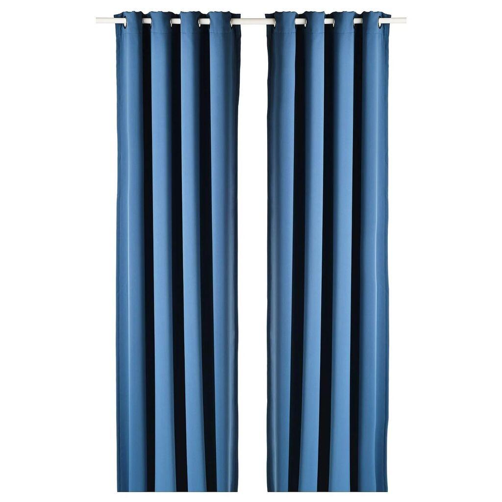Aberto Design Zavjesa za kupatilo Halkali 300, 145x300 cm, Tamnoplava