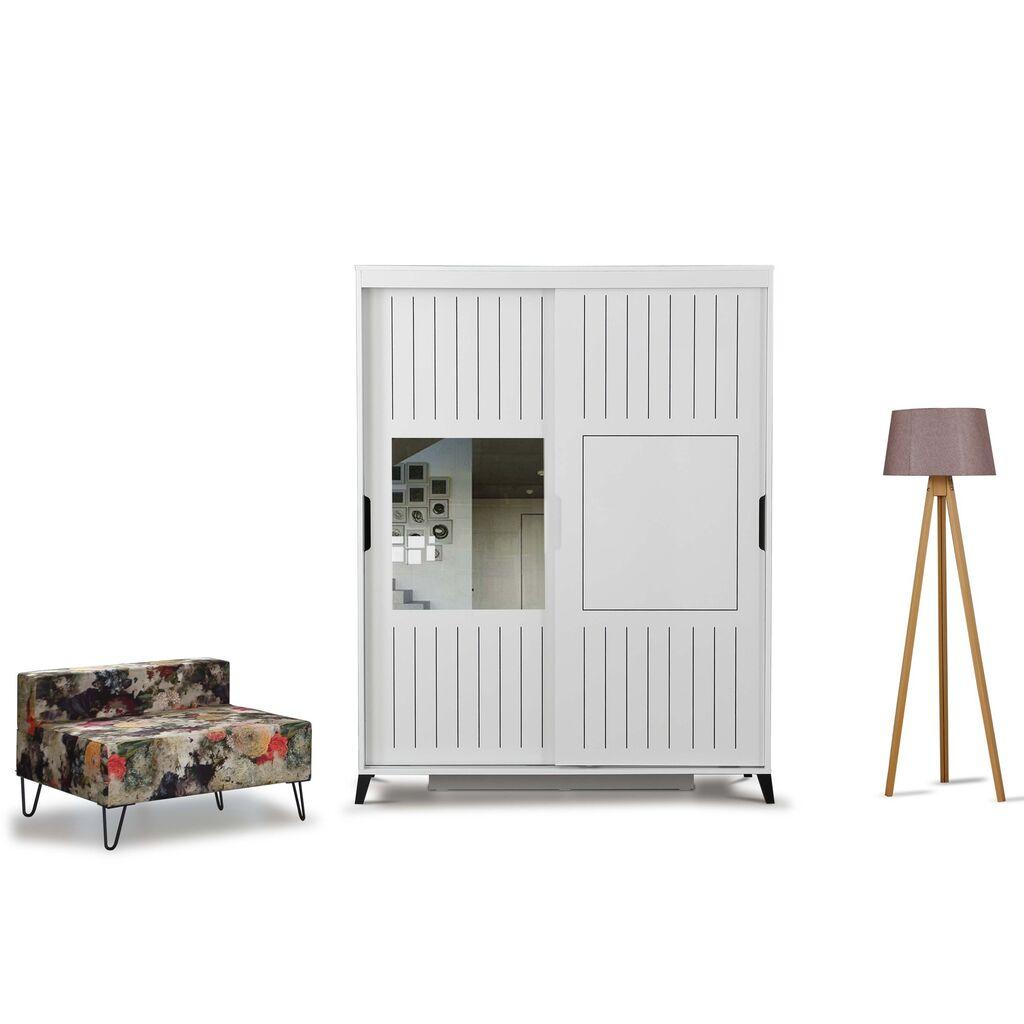 Hanah Home Ormar Pasific Home Fuga 130, 130x216x60 cm, Bijeli