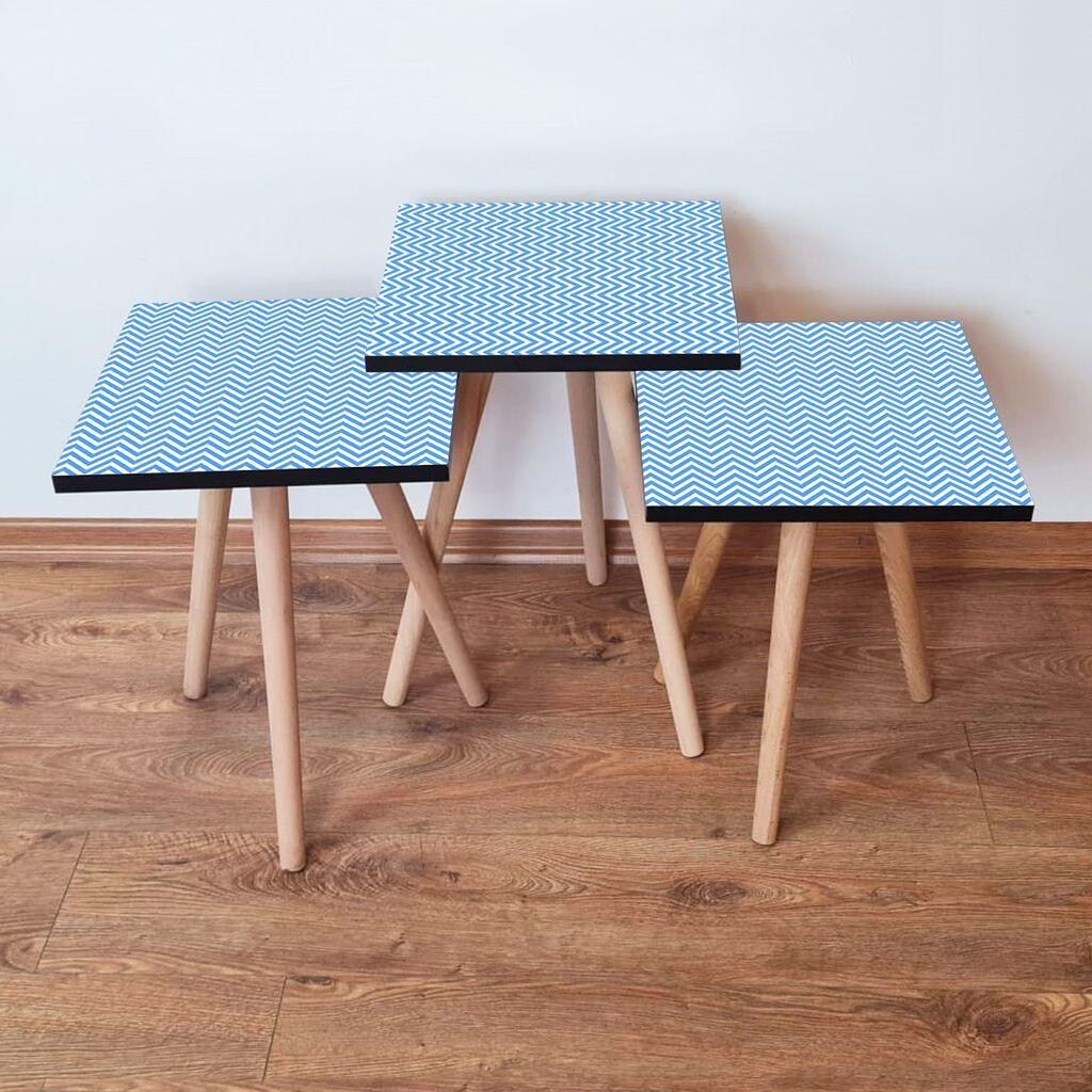 Hanah Home set stolića za kafu 3Shp220, 3 dijela, šareni