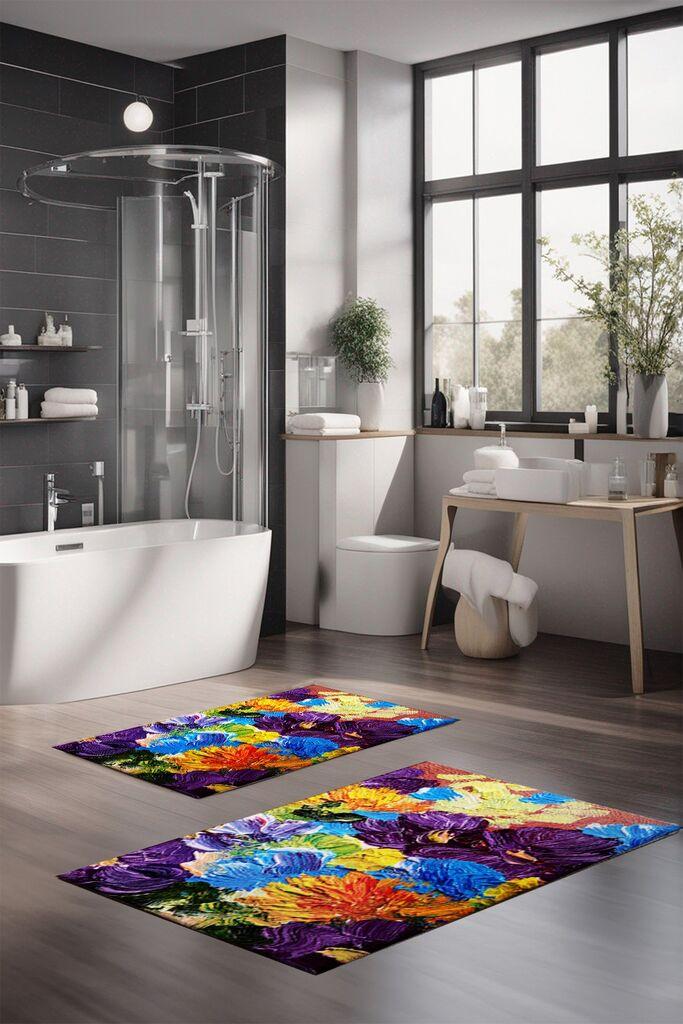 L'essentiel Maison Set prostirki za kupatilo CT-5139, 2 komada, šarene