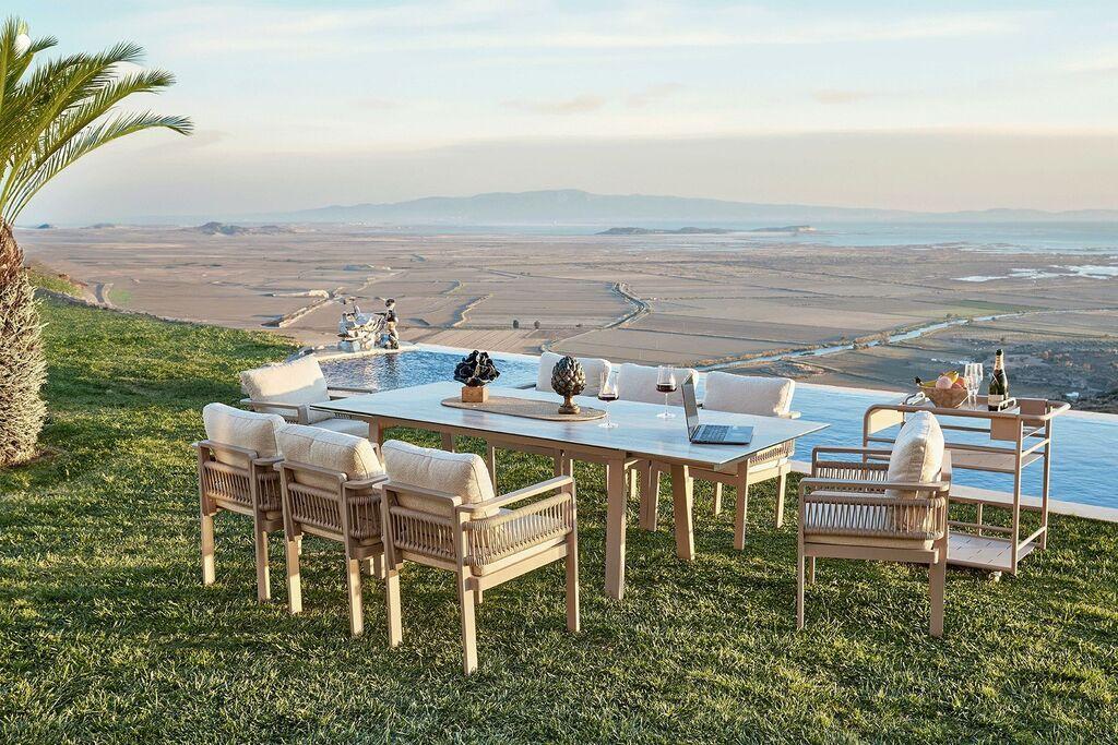 Hanah Home Set vrtnog nameštaja Venedik Ceramic, Bež