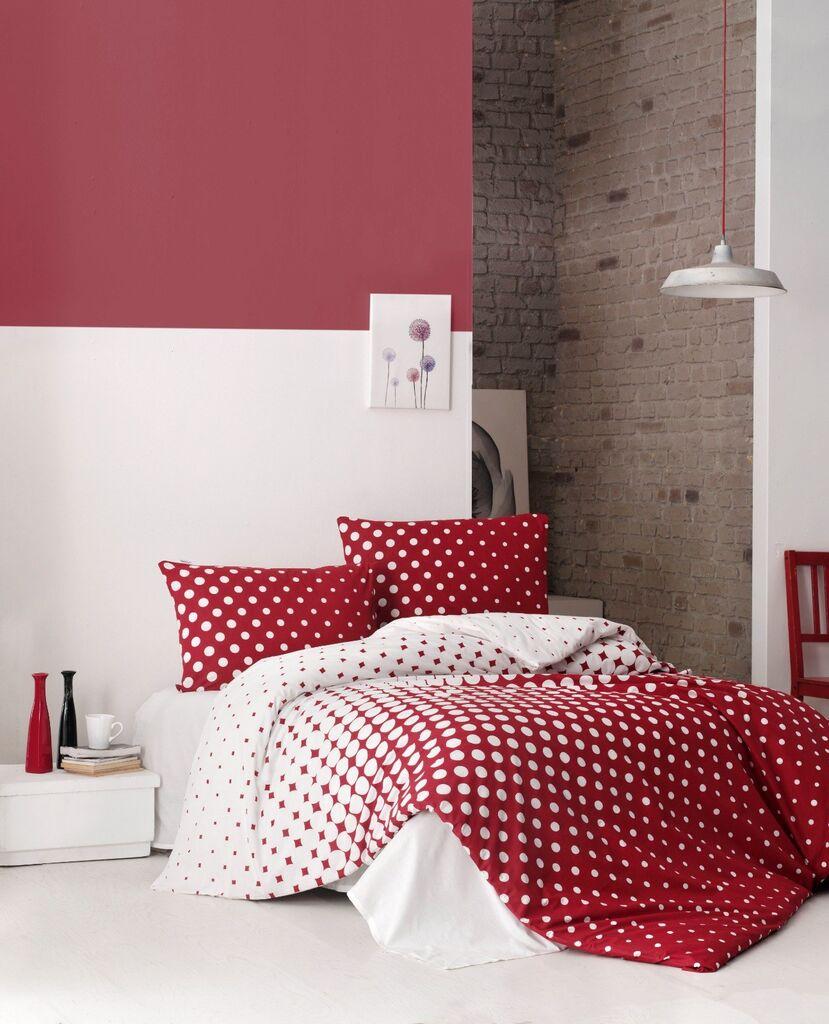 L'essentiel Maison set posteljine Puanline, 160x220cm, crvena