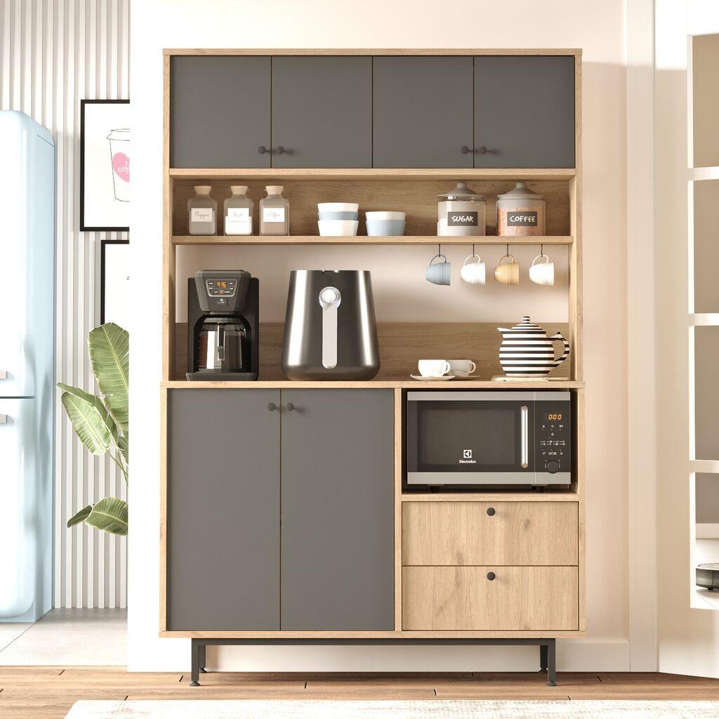 Hanah Home Komoda RE5-SA, 120x180x35,5 cm, Antracit