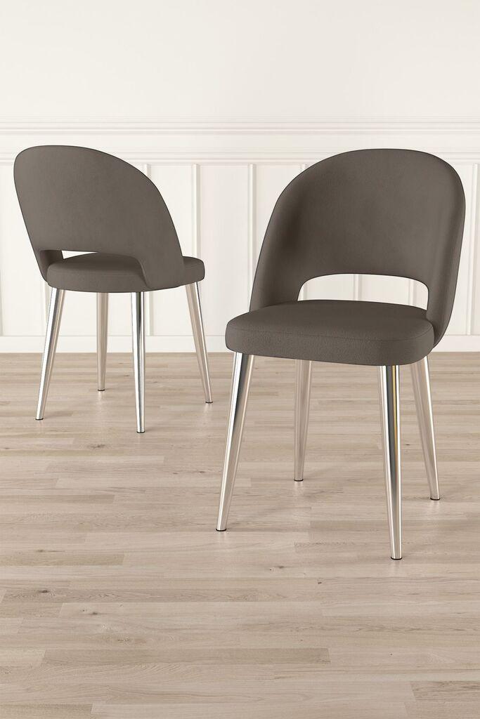 Hanah Home Pane set stolica, 85x59x146 cm, 6 dijelova, Smeđa