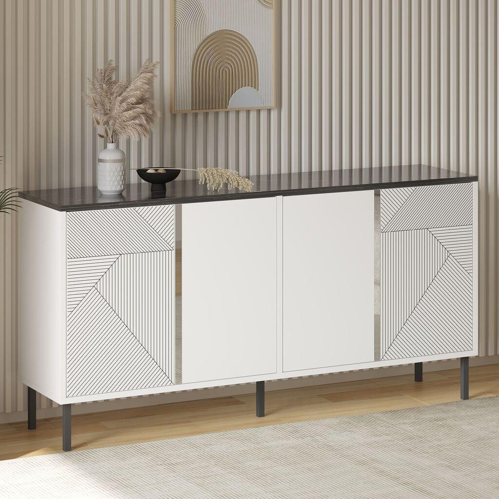Hanah Home Konzolni sto Dora, 150x75x36 cm, Bijela