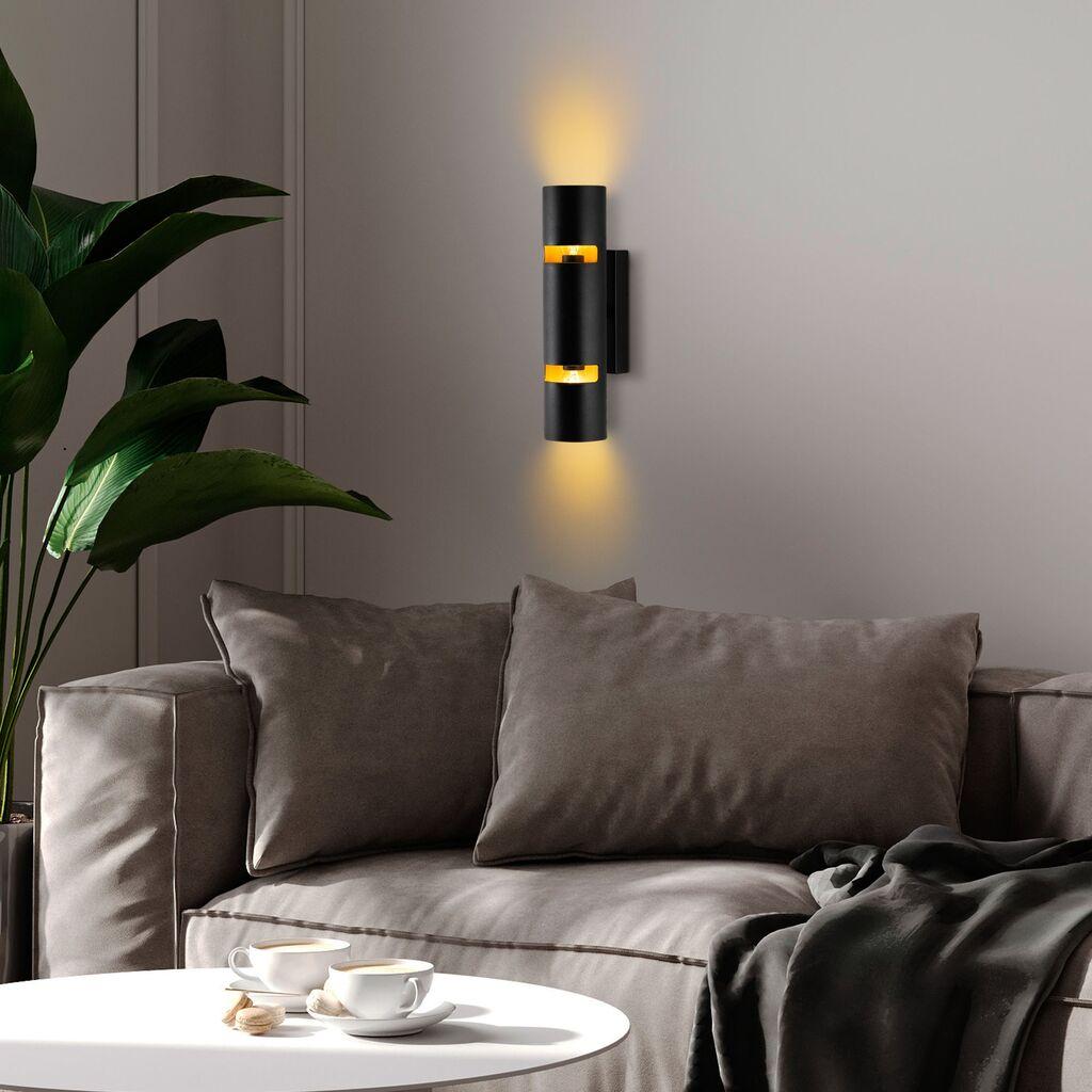 Opviq Zidna lampa Luxora-15381, 8x30x13cm, IP20, Crna