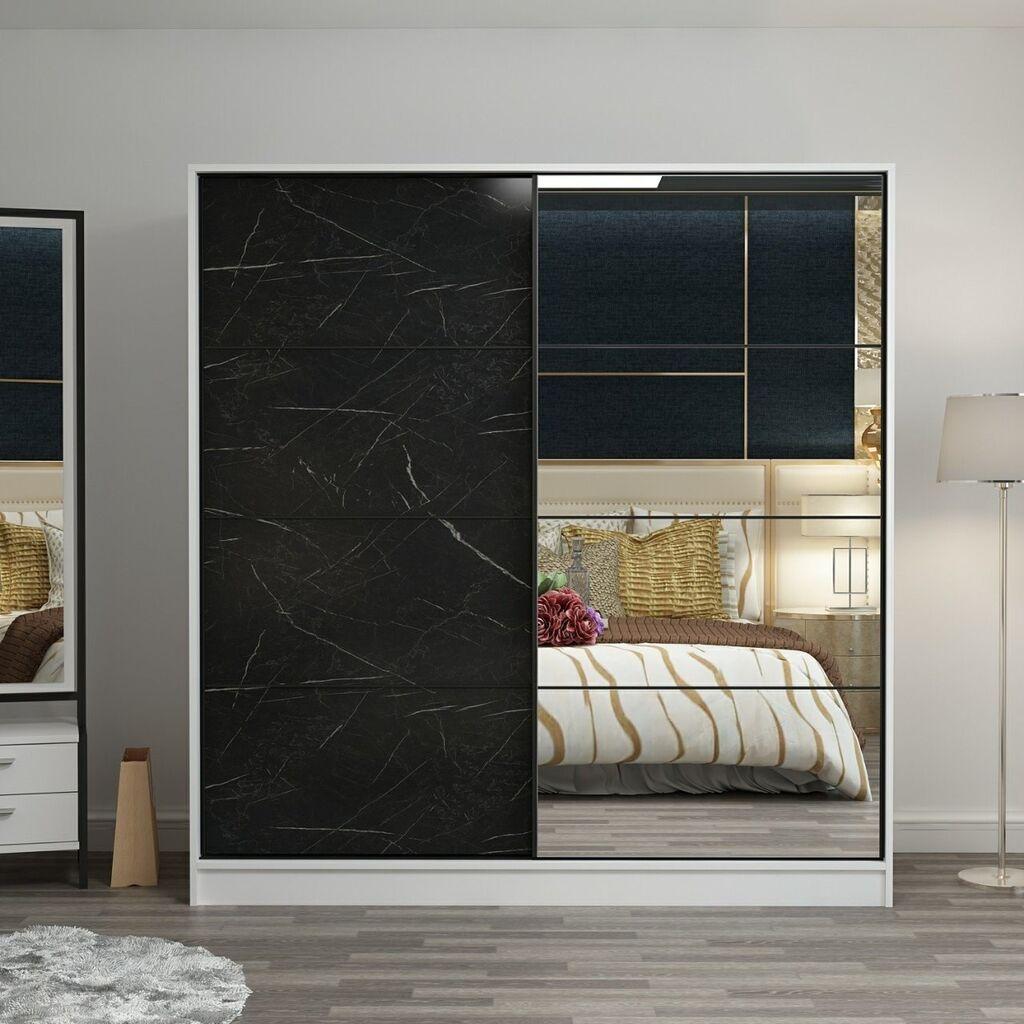 Hanah Home Kale 3164 Ormar, 180x190x52cm, Crno-Bijeli