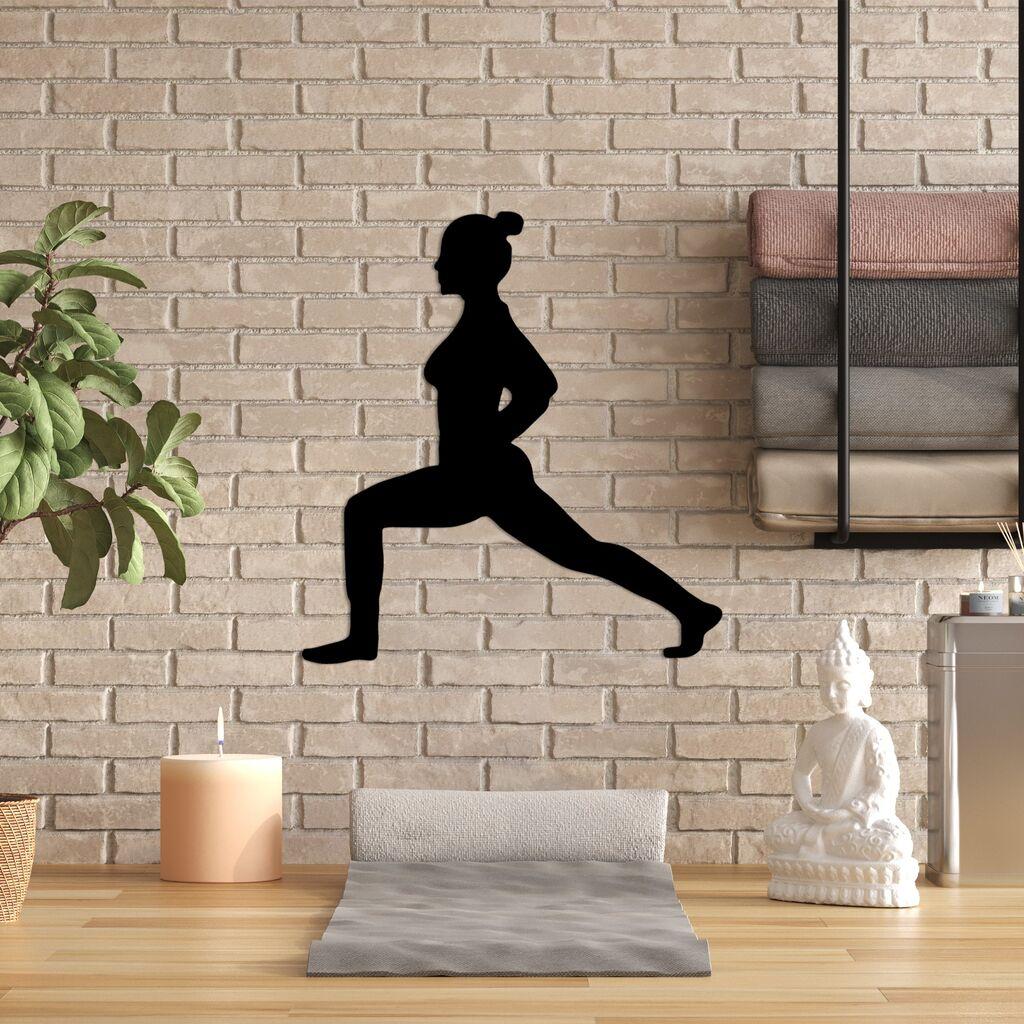 Wallity Zidna dekoracija Yoga 4, 51x55cm, Crna