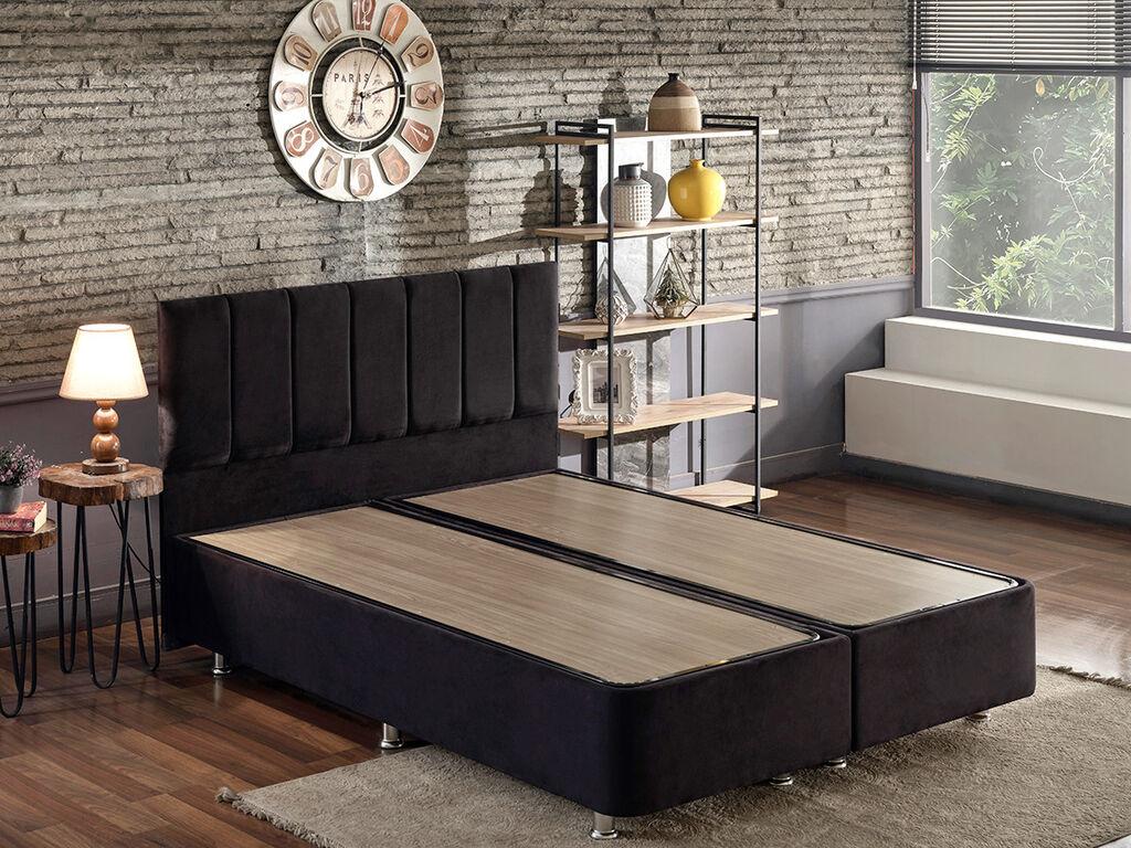 Hanah Home Okvir kreveta Ela Double, 150x100x200 cm, Crna